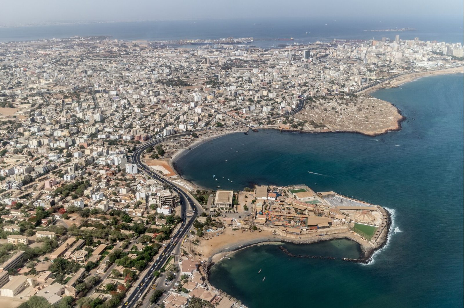 Coastal view of Dakar, Senegal